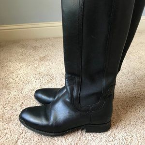 Frye Lindsey Gore Tall Black Boots